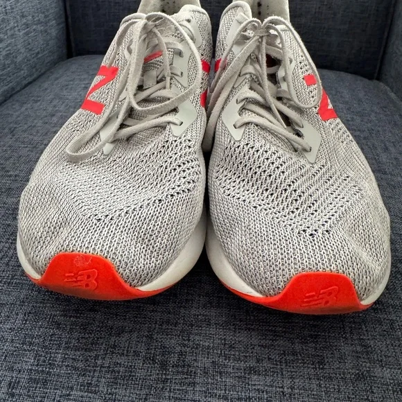 New Balance Fresh Foam Rise Running Shoes Gray Orange Men’s Size 14 Lightweight - Picture 2 of 7